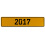 2017 Year  - Yellow Aluminum Street Sign Mancave Euro Plate Name Door Sign Wall