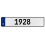 1928 Year  - White Aluminum Street Sign Mancave Euro Plate Name Door Sign Wall