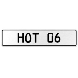 HOT 06  - White Aluminum Street Sign Mancave Euro Plate Name Door Sign Wall Art