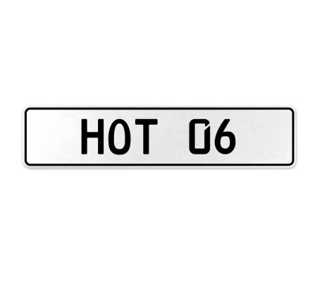HOT 06  - White Aluminum Street Sign Mancave Euro Plate Name Door Sign Wall Art