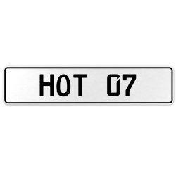 HOT 07  - White Aluminum Street Sign Mancave Euro Plate Name Door Sign Wall Art