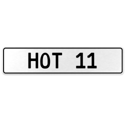 HOT 11  - White Aluminum Street Sign Mancave Euro Plate Name Door Sign Wall Art