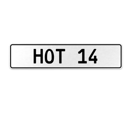 HOT 14  - White Aluminum Street Sign Mancave Euro Plate Name Door Sign Wall Art