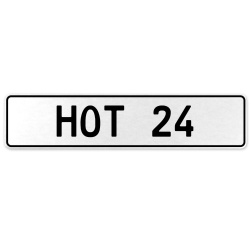 HOT 24  - White Aluminum Street Sign Mancave Euro Plate Name Door Sign Wall Art
