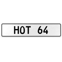 HOT 64  - White Aluminum Street Sign Mancave Euro Plate Name Door Sign Wall Art