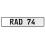 RAD 74  - White Aluminum Street Sign Mancave Euro Plate Name Door Sign Wall Art
