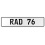 RAD 76  - White Aluminum Street Sign Mancave Euro Plate Name Door Sign Wall Art
