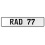 RAD 77  - White Aluminum Street Sign Mancave Euro Plate Name Door Sign Wall Art