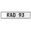RAD 93  - White Aluminum Street Sign Mancave Euro Plate Name Door Sign Wall Art