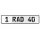 1 RAD 40  - White Aluminum Street Sign Mancave Euro Plate Name Door Sign Wall