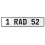 1 RAD 52  - White Aluminum Street Sign Mancave Euro Plate Name Door Sign Wall