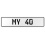 MY 40  - White Aluminum Street Sign Mancave Euro Plate Name Door Sign Wall Art