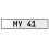 MY 41  - White Aluminum Street Sign Mancave Euro Plate Name Door Sign Wall Art