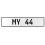 MY 44  - White Aluminum Street Sign Mancave Euro Plate Name Door Sign Wall Art