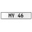 MY 46  - White Aluminum Street Sign Mancave Euro Plate Name Door Sign Wall Art