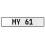 MY 61  - White Aluminum Street Sign Mancave Euro Plate Name Door Sign Wall Art