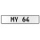 MY 64  - White Aluminum Street Sign Mancave Euro Plate Name Door Sign Wall Art