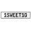 1SWEET10  - White Aluminum Street Sign Mancave Euro Plate Name Door Sign Wall