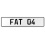 FAT 04  - White Aluminum Street Sign Mancave Euro Plate Name Door Sign Wall Art