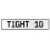 TIGHT 10  - White Aluminum Street Sign Mancave Euro Plate Name Door Sign Wall