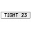 TIGHT 23  - White Aluminum Street Sign Mancave Euro Plate Name Door Sign Wall