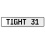 TIGHT 31  - White Aluminum Street Sign Mancave Euro Plate Name Door Sign Wall