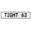 TIGHT 63  - White Aluminum Street Sign Mancave Euro Plate Name Door Sign Wall