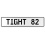 TIGHT 82  - White Aluminum Street Sign Mancave Euro Plate Name Door Sign Wall