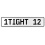 1TIGHT 12  - White Aluminum Street Sign Mancave Euro Plate Name Door Sign Wall