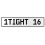 1TIGHT 16  - White Aluminum Street Sign Mancave Euro Plate Name Door Sign Wall