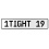 1TIGHT 19  - White Aluminum Street Sign Mancave Euro Plate Name Door Sign Wall