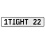 1TIGHT 22  - White Aluminum Street Sign Mancave Euro Plate Name Door Sign Wall