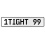 1TIGHT 99  - White Aluminum Street Sign Mancave Euro Plate Name Door Sign Wall
