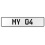 MY 04  - White Aluminum Street Sign Mancave Euro Plate Name Door Sign Wall Art