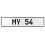 MY 54  - White Aluminum Street Sign Mancave Euro Plate Name Door Sign Wall Art