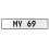 MY 69  - White Aluminum Street Sign Mancave Euro Plate Name Door Sign Wall Art