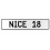 NICE 18  - White Aluminum Street Sign Mancave Euro Plate Name Door Sign Wall