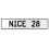 NICE 28  - White Aluminum Street Sign Mancave Euro Plate Name Door Sign Wall