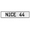 NICE 44  - White Aluminum Street Sign Mancave Euro Plate Name Door Sign Wall