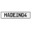 MADEIN04  - White Aluminum Street Sign Mancave Euro Plate Name Door Sign Wall