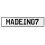 MADEIN07  - White Aluminum Street Sign Mancave Euro Plate Name Door Sign Wall