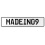 MADEIN09  - White Aluminum Street Sign Mancave Euro Plate Name Door Sign Wall