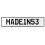 MADEIN53  - White Aluminum Street Sign Mancave Euro Plate Name Door Sign Wall