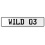 WILD 03  - White Aluminum Street Sign Mancave Euro Plate Name Door Sign Wall