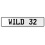 WILD 32  - White Aluminum Street Sign Mancave Euro Plate Name Door Sign Wall