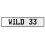 WILD 33  - White Aluminum Street Sign Mancave Euro Plate Name Door Sign Wall