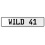 WILD 41  - White Aluminum Street Sign Mancave Euro Plate Name Door Sign Wall
