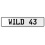 WILD 43  - White Aluminum Street Sign Mancave Euro Plate Name Door Sign Wall