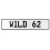 WILD 62  - White Aluminum Street Sign Mancave Euro Plate Name Door Sign Wall