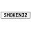 SMOKEN32  - White Aluminum Street Sign Mancave Euro Plate Name Door Sign Wall